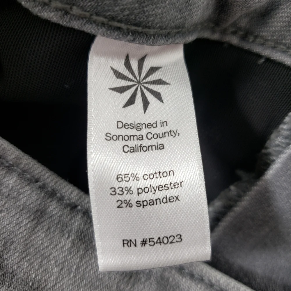 Athleta Grey SCULPTEK Skinny Jeans Tights Grey Wash Movement Size 2P - Picture 12 of 15